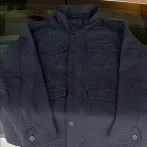 Ezekiel Blue Military Field Jacket with High Collar